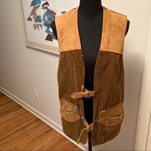 Browning Other - Vintage 70’s Browning Skeet/Trap Shooting Utility Field Vest Suede & Corduroy